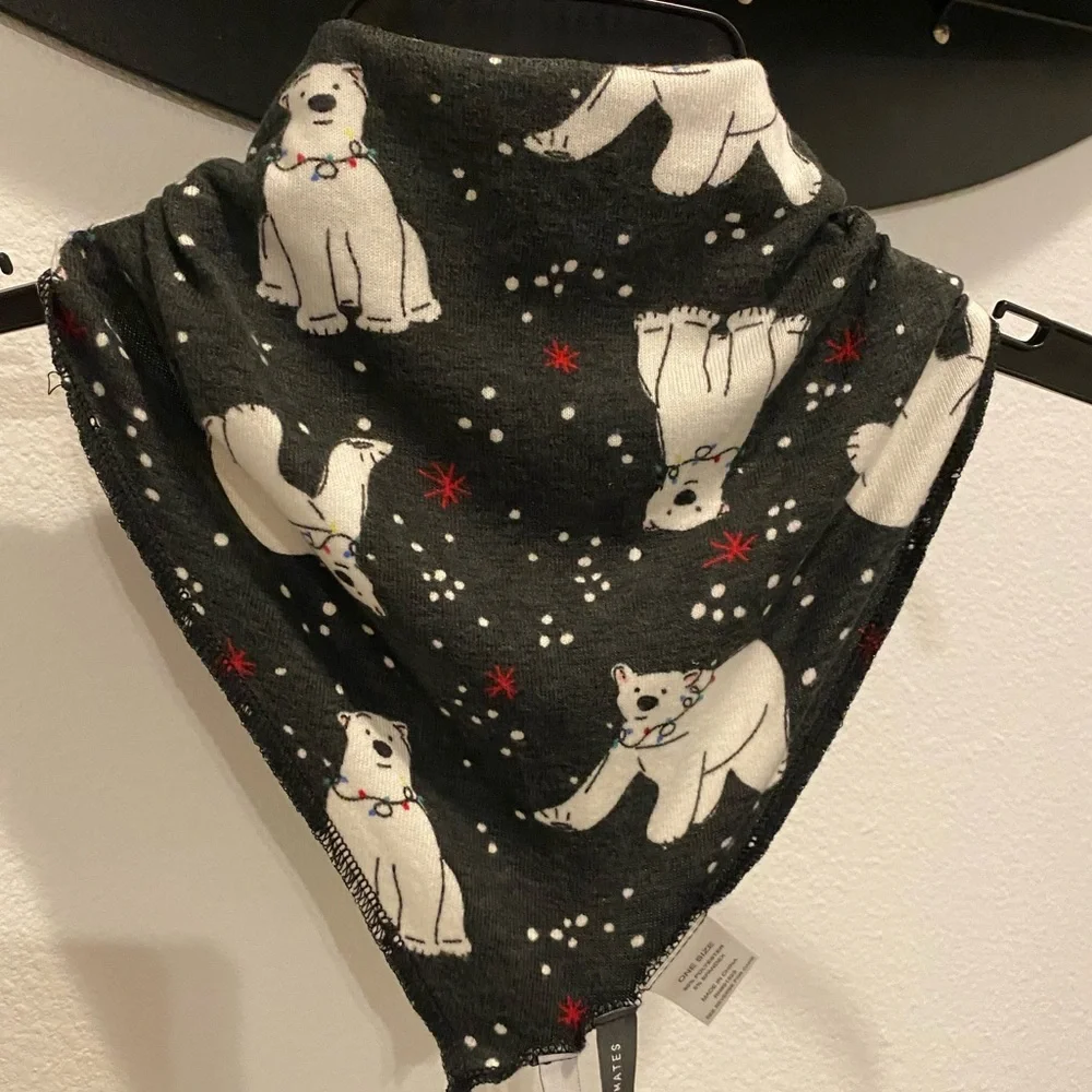 Jaclyn Intimates Xmas/Winter Polar Bear Bandana for Dogs/Pets - M/L
